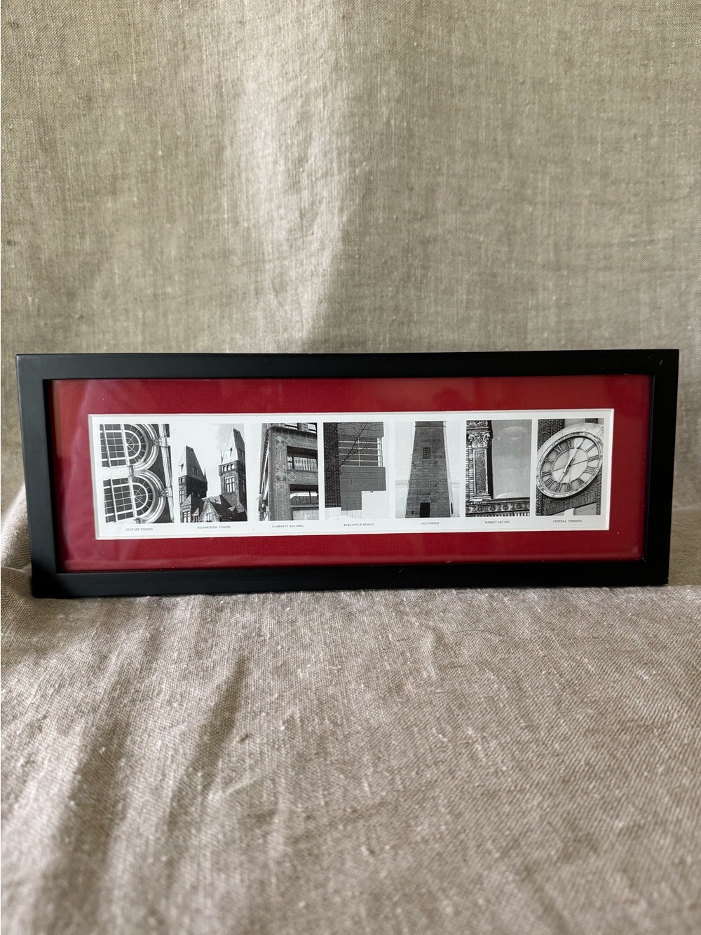 Buffalo NY Architecture Alphabet framed print